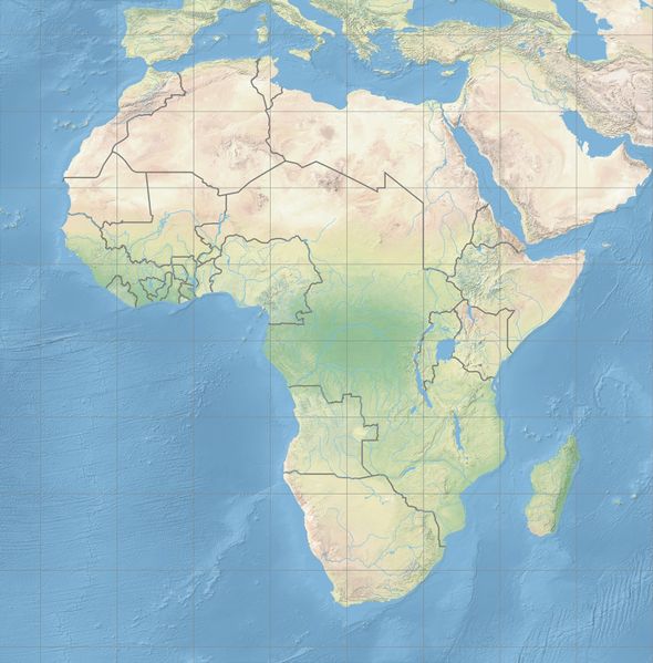 Datei:Karte Afrika unbeschriftet.jpg