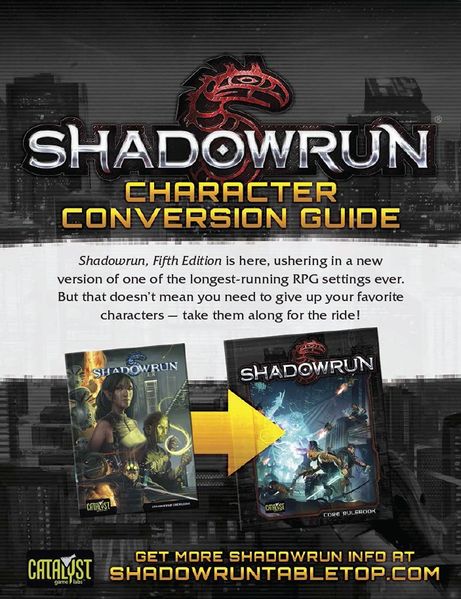 Datei:Cover Shadowrun Fifth Edition Character Conversion Guide.jpg
