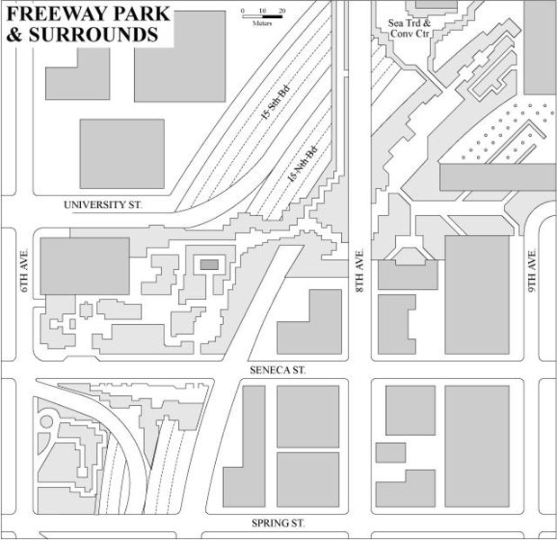 Datei:Freeway Park Seattle Map.jpg